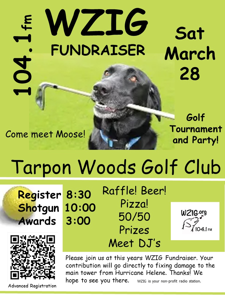 Golf Fundraiser March 28th at Tarpon Woods Golf Course