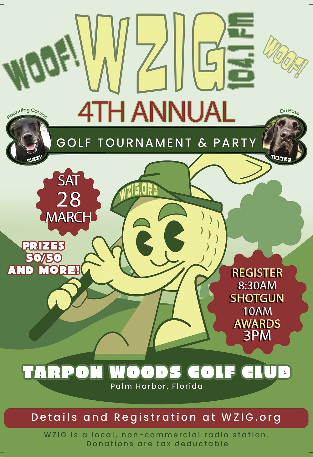 Golf Fundraiser March 28th at Tarpon Woods Golf Course